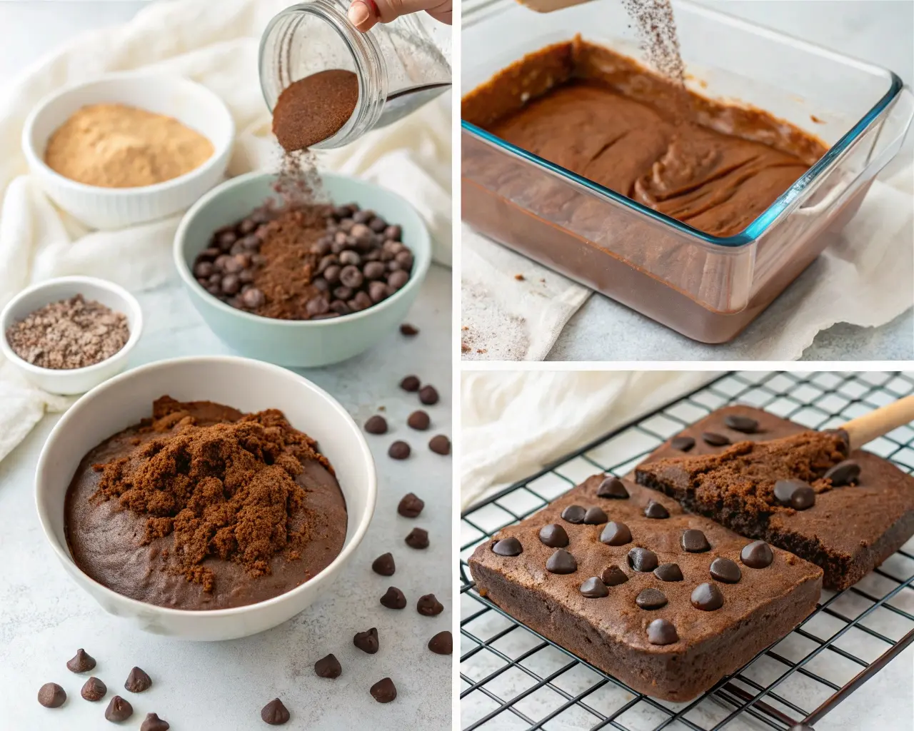 brownies cocoa powder protein chocolate chips
